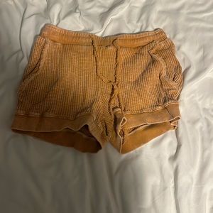 Peachy orange comfy shorts